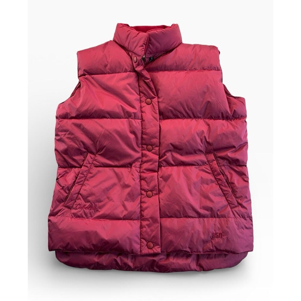 Cabela's Northern Goose Down Feather Winter Puffer Vest Women size Small